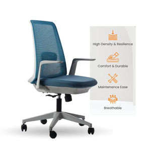 KINSOOC Power Fabric Mesh Office <b>Chair</b> 4D Adjustable Lumbar Support Ergonomic Swivel for Home Office - Product Image 4