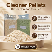 Litière pour chat au tofu en marque blanche, conception de sac personnalisée, fournisseur OEM en gros pour les marques de produits pour animaux de compagnie, importateurs et détaillants