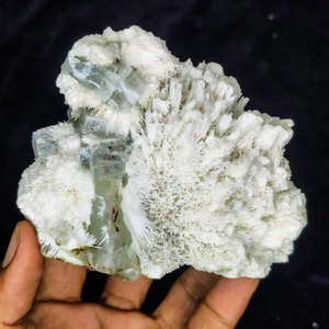 Apofilita Verde Natural con Clúster de Cristales de Mordenita, Espécimen Mineral Premium, Piedra Curativa, Calidad Coleccionable para Exhibición - Product Image 1