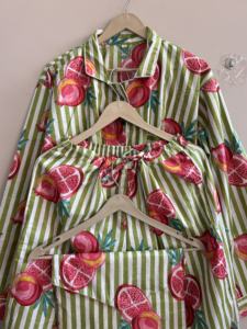 Conjunto de Pijama de Algodón para Mujer, Camisón Cómodo, Conjunto de Camiseta y Pantalón de Pijama Suave - Product Image 4