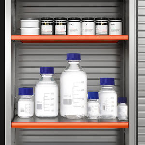 MAYALAB MR25B Botella de Laboratorio Redonda de Vidrio Borosilicato de 250 ml con Tapa de Rosca Azul para Almacenamiento de Medios y Reactivos - Product Image 2