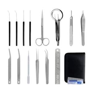 Pince à épiler en acier inoxydable ultra-légère, instruments chirurgicaux certifiés CE, classe II, norme allemande, utilisation manuelle en milieu hospitalier et clinique - Product Image 4