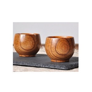 Solid Wood Coffee Mug Handmade Natural Wooden Cup Rustic Design Eco Friendly Drinking Mug for Daily Use - Product Image 1
