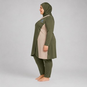 Ensemble Burkini Modeste au Design Moderne pour la Plage – Structure Flexible, Extensible, Coupe Classique, Respirant, Séchage Rapide - Product Image 4