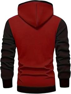 Sweats à capuche pour hommes Sweat à capuche patchwork Pull en coton polaire à manches longues Sweat à capuche d'hiver à capuche - Product Image 6