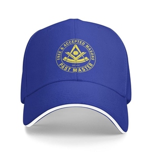 Gorra de Béisbol Past Master Blue Lodge, Gorra de Algodón Ajustable de los Francmasones Libres y Aceptados, Múltiples Colores, OEM - Product Image 5