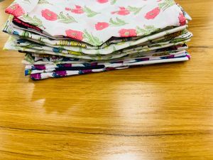 Lot de serviettes en tissu imprimées à la main pour la maison, la cuisine, la salle à manger, les fêtes - Product Image 3