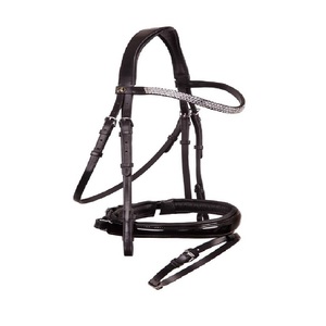 บังเหียนม้าของอังกฤษใหม่บังเหียนม้าทำจากหนังแท้สำหรับใช้ในการขี่ม้า - Product Image 6