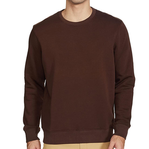 Crew neck Sweatshirts Custom Logo Cotton Long Sleeve Plain <b>Pullover</b> <b>Men</b> Sweat Shirts For Customized basics, cotton blended - Product Image 1