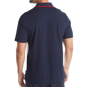 Camisa Polo de Manga Corta para Hombre, 100% Algodón Piqué, Diseño Color Block, Casual, para Oficina y Uso Diario - Product Image 3