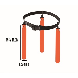 American Football Indoor Outdoor Training Set PVC Custom Triple Threat Flag Football Belts Durable Lightweight - Product Image 1