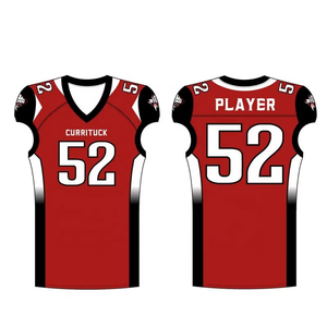 Maillot de football sans manches blanc pour homme avec numéro 55 rouge et col en V, imprimé par sublimation, en polyester respirant et anti-transpiration - Product Image 2