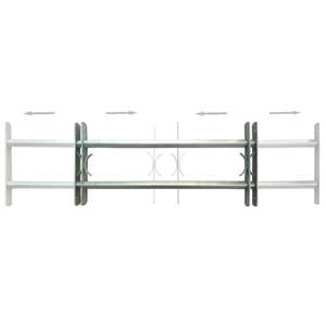 Rejillas de seguridad ajustables para ventanas, 2 unidades, 39,4-59,1 pulgadas, persianas de seguridad ajustables - Product Image 3