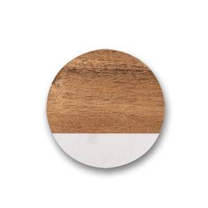 NEHA ENTERPRISES Elegant Wooden <b>Marble</b> <b>Coaster</b> Set Natural Stone Beverage <b>Coasters</b> for Hotel Restaurant Use - Product Image 5