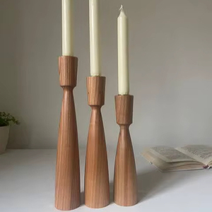 New handmade wooden crafted <b>candle</b> holder tealight stand top seller <b>set</b> of 3 new - handmade indian here - Product Image 1