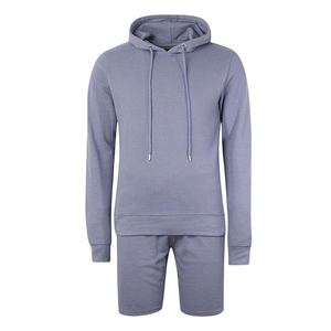 Ensemble de survêtement unisexe décontracté pour homme, avec sweat à capuche et short, style streetwear, logo personnalisé, en molleton de coton respirant, pour l'automne, la gym et le fitness, Pakistan - Product Image 4