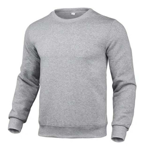 <b>Men's</b> Solid Purple Raglan Sleeve Crew Neck <b>Pullover</b> Sweatshirt 100% Cotton Knitted Regular Fit Casual Autumn Wear - Product Image 3