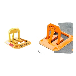 Barrera Anticollisión Retráctil de Metal Octogonal, Fácil de Instalar, Removible, Poste de Estacionamiento Profesional de Alta Resistencia, Color Amarillo - Product Image 1