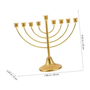 Nouvelle Arrivée : Ménorah Artistique en Aluminium avec Finition Élégante pour la Décoration des Fêtes Religieuses, les Réunions de Famille et la Décoration Intérieure Saisonnier - Product Image 6