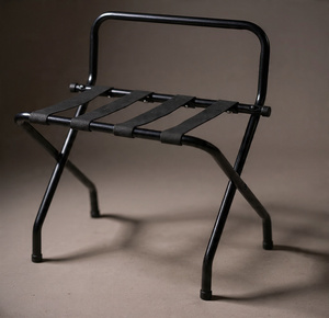 Stainless Steel Premium <b>Foldable</b> Luggage Rack <b>Suitcase</b> Stand Stackable Durable Heavy Duty for Hotels Resorts Guest Rooms - Product Image 6
