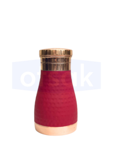 กระติกน้ำทองแดงสีแดง OTSAK พรีเมียม รักษ์โลก ดีไซน์ทันสมัย ฝาปิดแบบตอกลาย พกพาสะดวก สำหรับสำนักงาน ความจุ 1000 มล. - Product Image 5