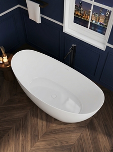 Baignoire autoportante FW-8821-65-S - Baignoire autoportante moderne, durable et écologique en acrylique pour salle de bain - Product Image 4