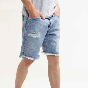 Pantalones Cortos de Mezclilla Casuales para Hombre, Estilo Vintage, Transpirables, Duraderos, Venta al Por Mayor, Verano, Personalizados, 100% Algodón, Secado Rápido, Cintura Media, Coloridos - Product Image 3