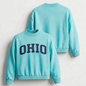 Sudadera de Cuello Redondo para Mujer, con Logotipo Bordado, Tejida en Acrílico, Estilo Preppy, Otoño, Manga Larga, Corte Regular - Product Image 6