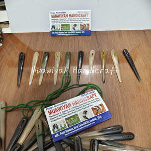 Agujas de costura de cuerno de buey para tejer a mano, estilo sencillo, para coser y tejer lana. - Product Image 4
