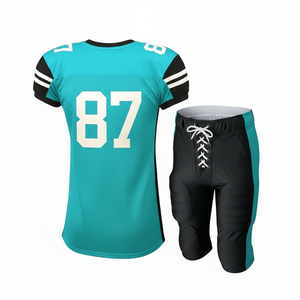 Uniformes de Fútbol Americano Sublimados Personalizados de Alta Calidad, Conjuntos de Camisetas de Manga Corta de Secado Rápido, Colores y Logotipos Personalizados - Product Image 2