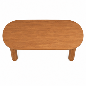 Modern Scandinavian <b>Solid</b> Teak <b>Wood</b> <b>Dining</b> <b>Table</b> Ergonomic Sculpted Seat Waterproof Eco-Friendly Durable 8-Seater Home - Product Image 4