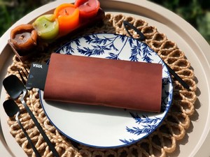 Porte-billets en cuir véritable à faible MOQ, présentoir de factures de restaurant, avec logo personnalisé en relief, carnet de paiement pour serveur LBH-0070 - Product Image 4