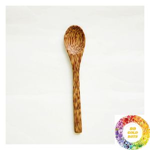 Cuchara de Café de Madera de Coco Natural, Utensilio para Remover Hecho a Mano para Café, Té, Azúcar, Condimentos, Postres y Servicio de Cafetería - Product Image 2