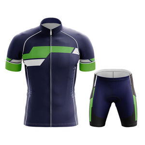 Conjunto de Ropa de Ciclismo Profesional, Jersey Personalizado y Pantalones Cortos Acolchados para Hombre y Mujer, Tallas Grandes, Elástico en Cuatro Direcciones, Secado Rápido y Transpirable - Product Image 1