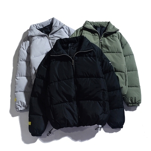 Veste matelassée décontractée pour homme, idéale pour l'hiver et les activités de plein air, col montant, fermeture éclair, couleur unie, légère, respirante et à séchage rapide - Product Image 4