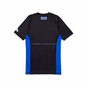OEM vierge Surf Sports Rashguard transfert de chaleur imprimé Compression Shirt manches longues/courtes MMA Logo personnalisé Polyester/Spandex 280g - Product Image 2