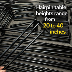 ขาโต๊ะโลหะทนทานสำหรับใช้งานกลางแจ้ง ขาโต๊ะทรงแฮร์พิน ขนาด 34 นิ้ว รับน้ำหนักได้ 880 ปอนด์ ขาโต๊ะ DIY รุ่น EDPTBL018 - Product Image 6