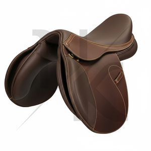 Silla de montar de doma clásica de cuero vacuno premium para salto ecuestre, productos ecuestres ingleses de la India - Product Image 2