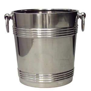 Seau à glace en cuivre pur martelé à la main avec poignées, style vintage, refroidisseur à vin et champagne en métal, bac à boissons doublé en acier inoxydable - Product Image 5