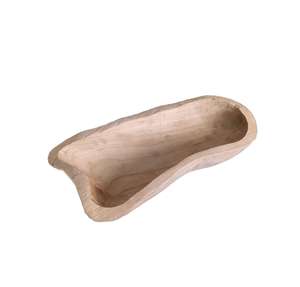 Cuenco de Madera Decorativo Estilo Rústico para Mesa de Salón, Centro de Mesa, Decoración del Hogar - Product Image 1