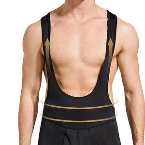 Custom Wholesale High Quality Stretch Quick Dry Classic Deep Color 220g Unisex <b>Weightlifting</b> Wrestling <b>Singlet</b> Spandex/Polyester - Product Image 3
