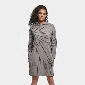 Robe à capuche tie dye pour femme à manches longues devant torsadé décontracté Streetwear Lounge Outfit - Product Image 1