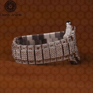 Montre de luxe Charm Jewells en acier inoxydable, boîtier rectangulaire 38 mm, quartz analogique, lunette sertie de diamants, mode féminine - Product Image 5