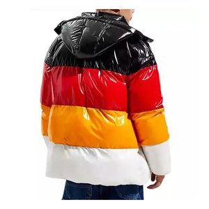 2025 Wholesale Manufacturer OEM Custom Fashion Puffer <b>Jacket</b> Men <b>Winter</b> Padded <b>Jacket</b> Shiny Hot Sale New Style - Product Image 2