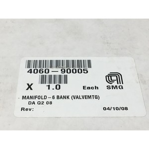 AMAT 4060-90005 manifold-6 Bank (Valve MTG), 145259 - Equipo y piezas de semiconductores Trusted Global Legacy - Product Image 1