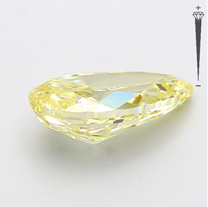 Diamante Cultivado en Laboratorio con Certificación IGI, 4.41 CT, Corte Pera Modificado, Color Amarillo Fantasía, Claridad VVS2, CVD LG 800611745 para Joyería ROYAL - Product Image 3