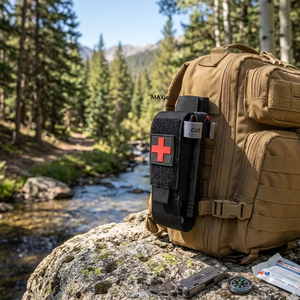 Bolsa de Armazenamento para Torniquete CAT de Liberação Rápida, Suporte Tático Médico de Emergência MOLLE para Primeiros Socorros e Acessórios de Caça - Product Image 5