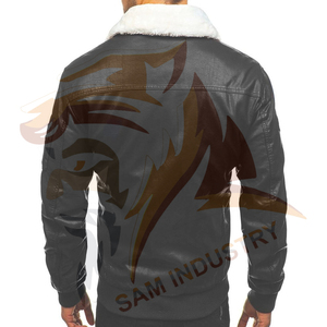 Casual Style New Style Unique Design <b>Men</b> Leather <b>Jackets</b> Hot Sale Customizable <b>Men's</b> Genuine Cowhide Leather <b>Jacket</b> - Product Image 3