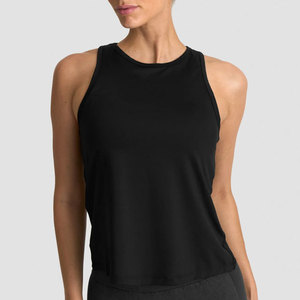 Débardeur long ample uni pour femme, col rond, dos en Y, léger, couleur unie, pour le sport et les loisirs en extérieur - Product Image 1