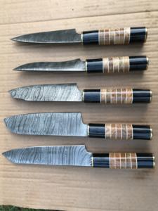 Juego de Cuchillos de Cocina y Chef en Acero de Damasco, Uso Profesional, Calidad Garantizada, con Bolsa de Cuero, Juego de Cubertería - Product Image 2